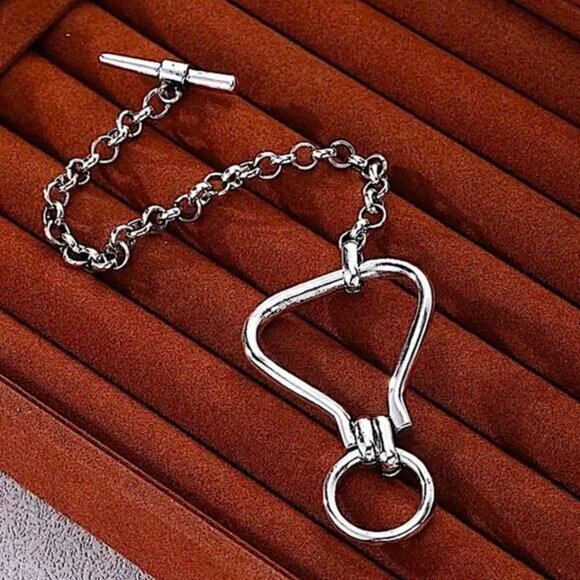 Stainless Steel Wrap Chain Link Bracelet Statement Bracelet Handmade Unique - Picture 8 of 9